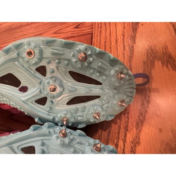 Saucony Spitfire 5 Womens 9.5 Track Spikes Cleats 7 Implements Purple Shoes Run - Picture 13 of 16